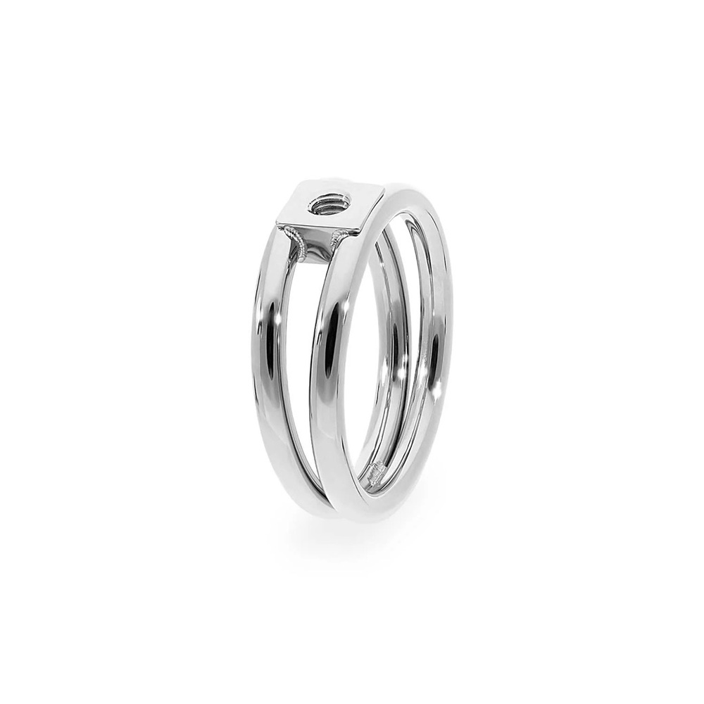 Qudo Basic Ring Roma in Silver
